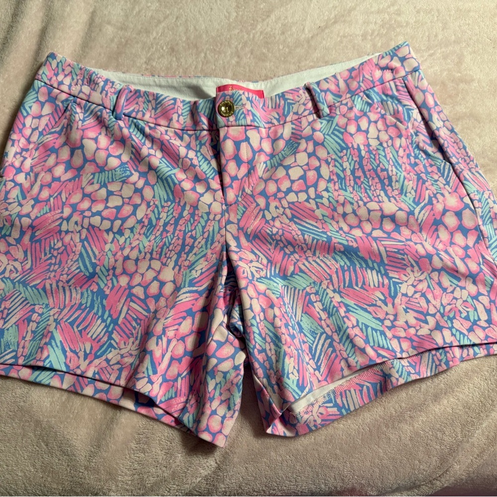 Lilly Pulitzer White and Pink Shorts